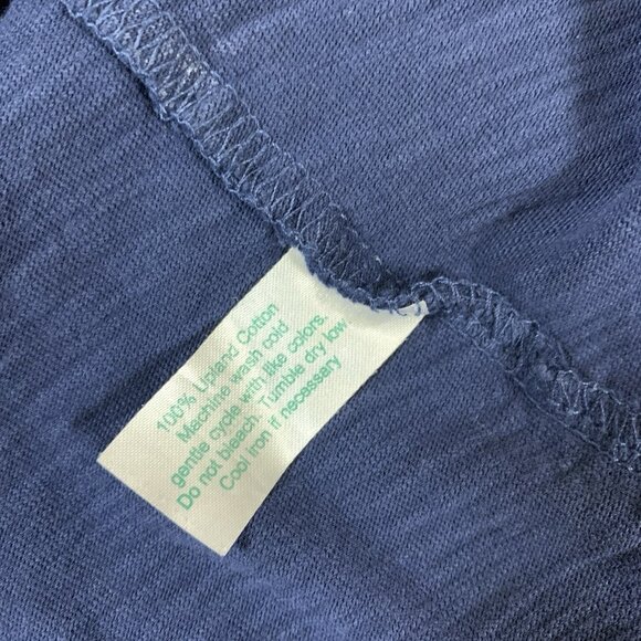 Criquet Blue Pocket Tee XXL Slub Cotton T Shirt Austin TX Made In Peru Preppy - Picture 4 of 4